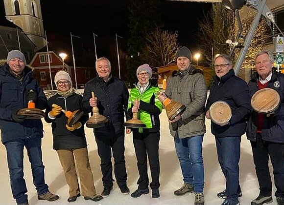 Gruppenfoto von beiden Moarschaften